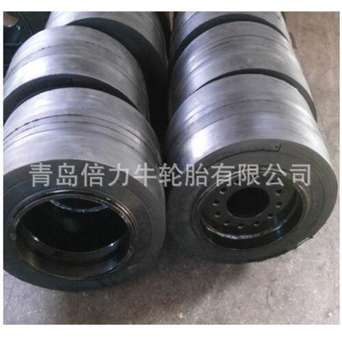 平板拖车实心轮胎22x9x16TR 22x10x16压配式实心轮胎