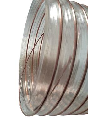 现货供应内径Φ254mmPU材质风管钢丝螺旋管雕刻机吸尘透明管道