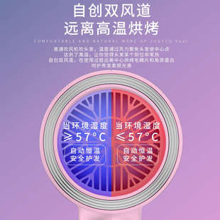 电吹风机家用负离子护发可折叠大风力静音恒温大功率吹风筒 新款