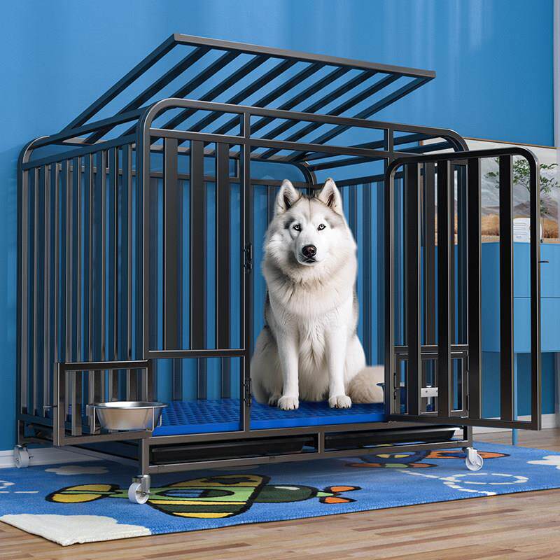 狗笼子大型犬带厕所室内金毛拉布拉多狗窝加固宠物狗笼具家用别墅