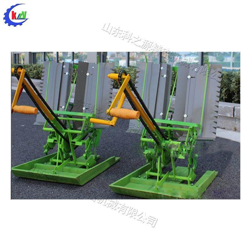 水田稻苗手摇式插秧机 农用小型秧苗种植机 便携式水田插秧设备