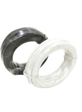 铁带塑料灯扎配饰件黑/白 可随意EAS剪切长度固定 绑带连接件30米