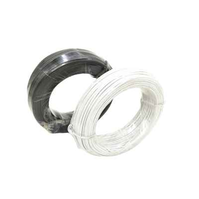 铁带塑料灯扎配饰件黑/白 可随意EAS剪切长度固定 绑带连接件30米