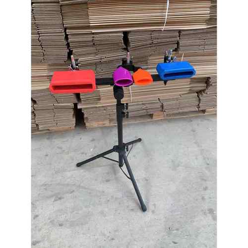 正品子小乐器民乐打击高低子音梆架爵士鼓塑料打牛铃戏曲剧木鱼组