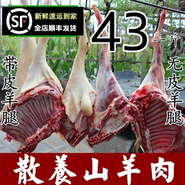 新鲜羊肉生羊肉500g农家散养山羊肉带皮羊肉，羊排羊腿烧烤羊肉串