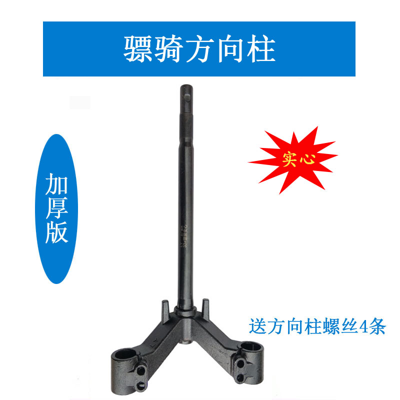 骠骑电动车方向柱空实心立杆30芯33管标骑液压转向柱骠旗改装配件