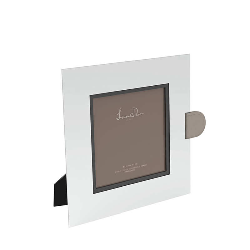 床头柜创意装饰品办公桌书架书房摆件现代书桌奢高端轻不锈钢相框