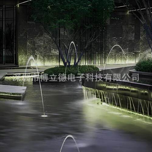源头厂家跳跳泉波光喷泉感应喷头波光泉跳泉光亮泉音乐喷泉全套