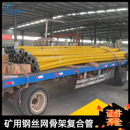 DN250PE矿用给排水管油气井冲洗抗老化抗静电钢丝网复合管