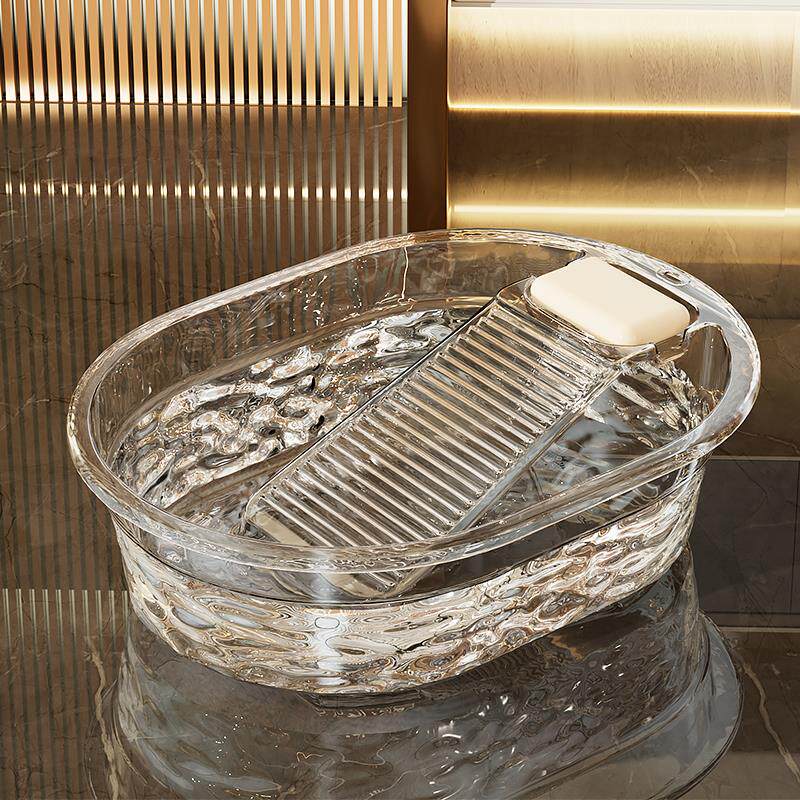 多功能一体式大盆洗衣桶盆家用耐用大号搓衣板加厚带塑料盆洗衣盆