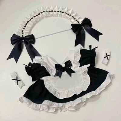 女仆装坐姿40厘米棉花娃娃40cm娃衣坐姿一番可爱女仆装套装