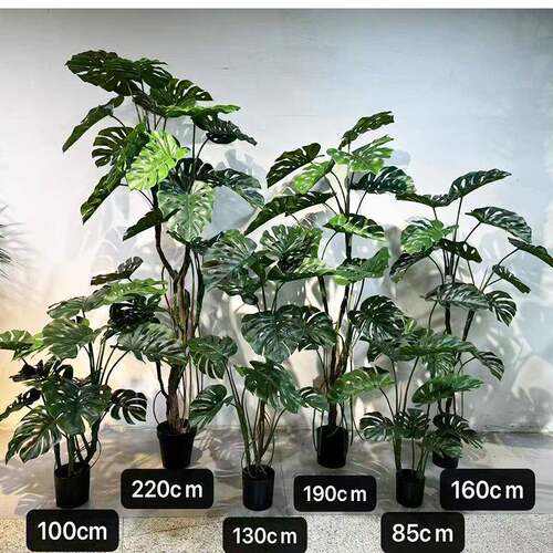 仿真植物龟背树热带绿植大盆栽落地摆件客厅室内装饰酒店假龟背树