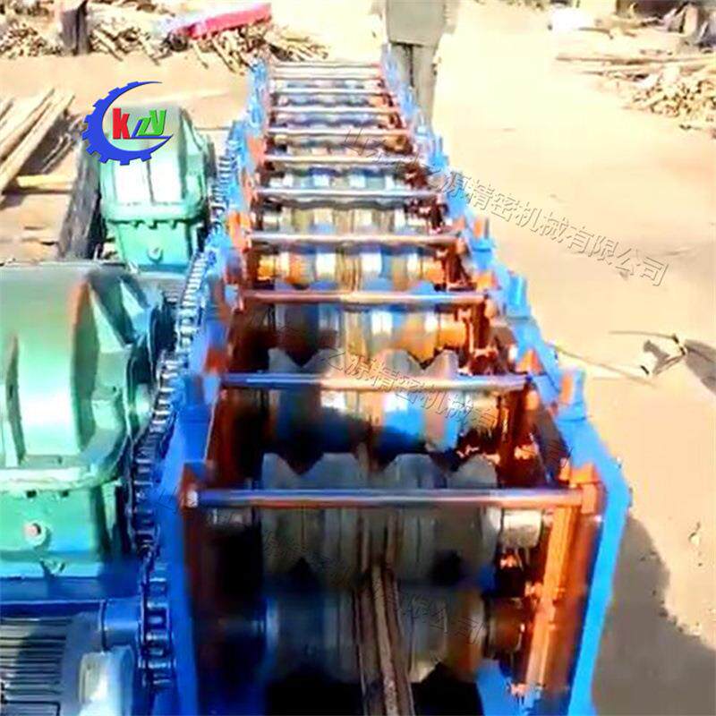 建筑工程脚手架钢材回收 金属不锈钢铜铁圆管压方管机 圆改方设备