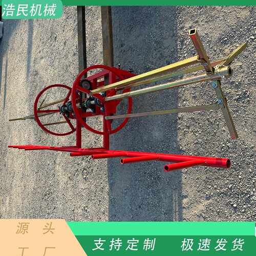 滴灌带毛管回收机 微喷浇地管子收管机 拖拉机后传动轴自动缠管器