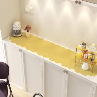 电视柜桌布餐边柜长条垫子桌垫免洗防脏垫隔水隔油家用简约盖布