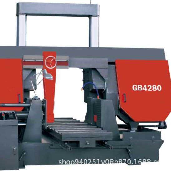 大型金属带锯床GB4280卧式半自动锯床液压平台送料GT4270/GB42