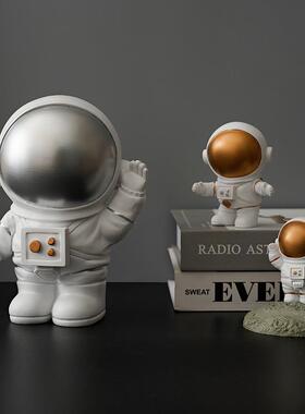 直销新款ins风创意宇航员小摆件办公桌装饰品北欧迷你太空人可爱