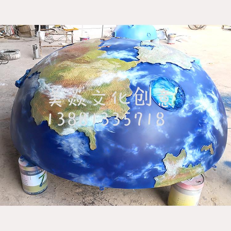 公司各类大型玻璃钢星球雕塑天王星海王星八大行星雕塑星空