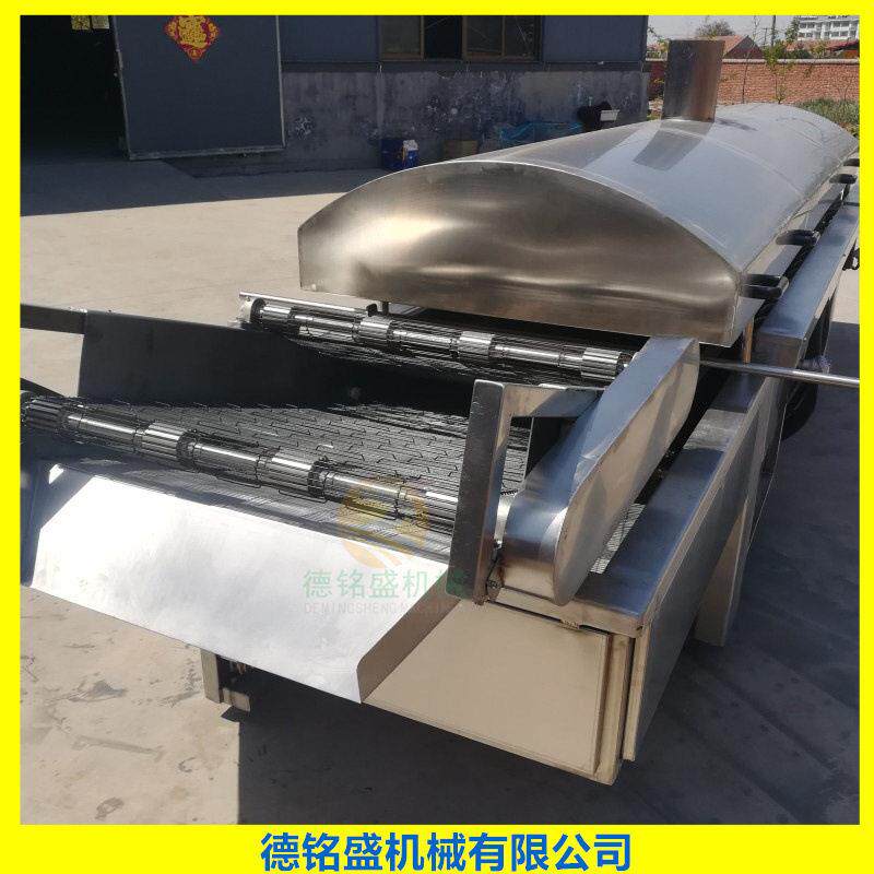 骨肉相连燃气油炸机 自动控温麻花油炸线 甜不辣鱼豆腐油炸机