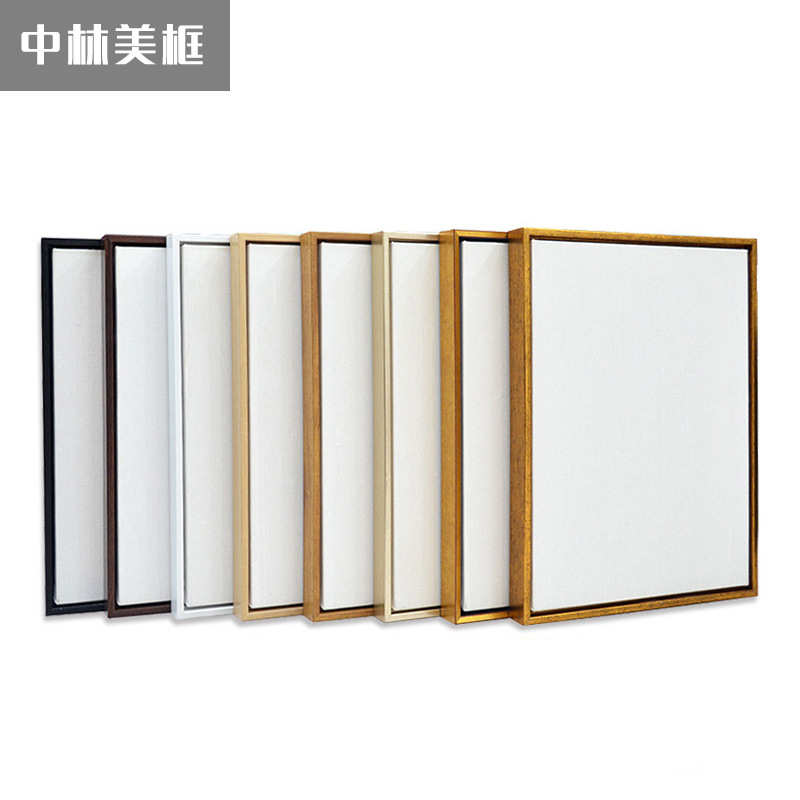 免装裱油画框带画布外框亚麻油画布成品装饰画丙烯肌理画框