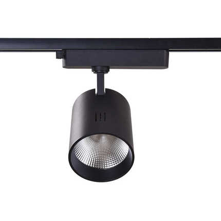 大瓦数LED轨道灯服装店超市展厅45W宽电压足功率大面积照度导轨灯