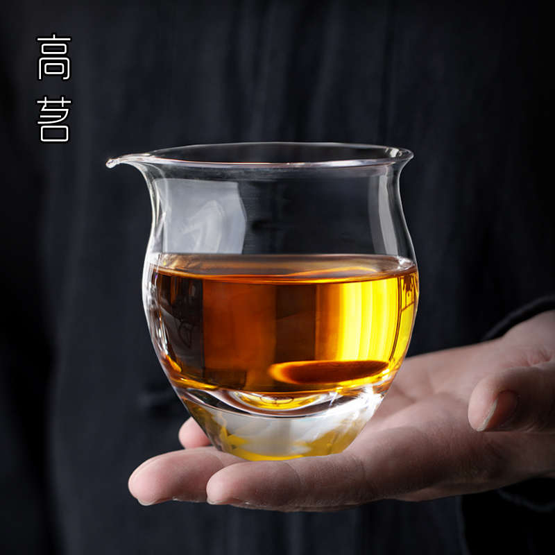 公道杯玻璃高档品牌分茶器茶海单个加厚倒茶公杯简约茶道功夫茶具