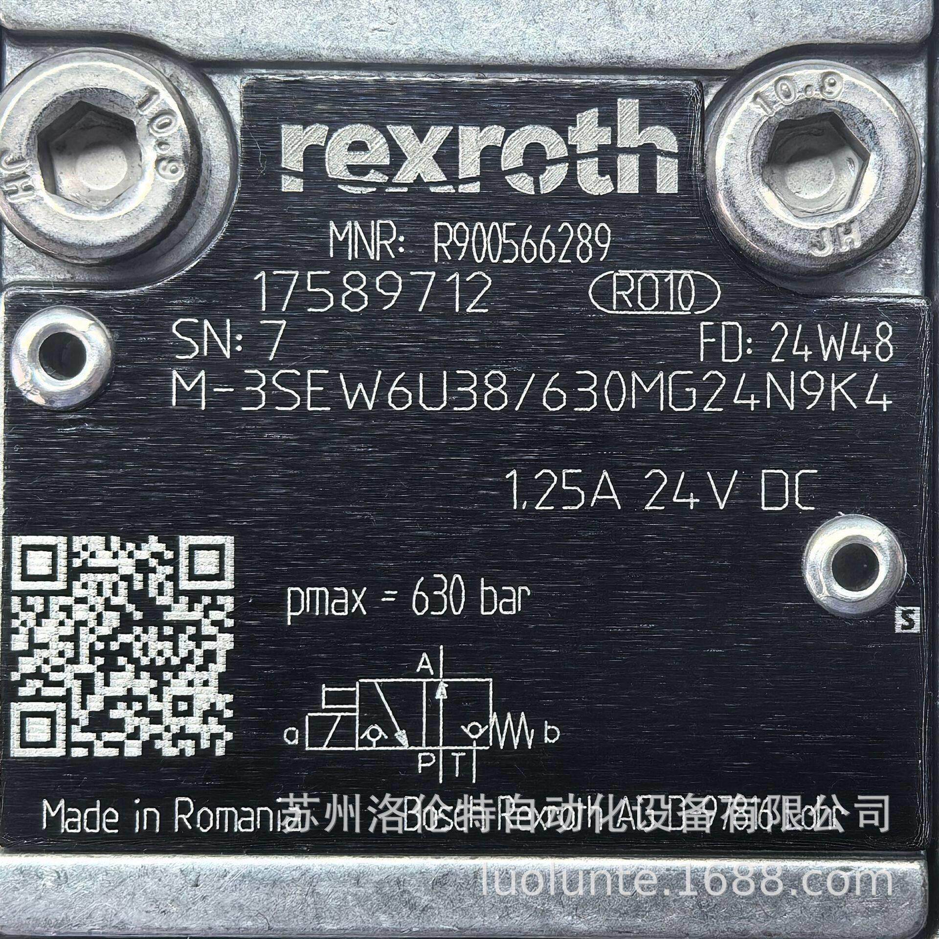 R900566289 M-3SEW6U3X/630MG24N9K4 Rexroth / 液压元件