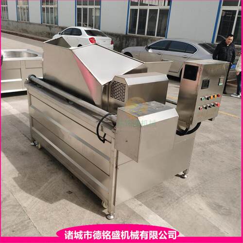 喷淋油输送线 炸皮肚油炸锅 DMS-1400肉皮温皮锅