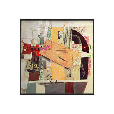 毕加索 抽象巨幅沙发背景墙装饰画小众艺术壁画客厅大挂画落地画