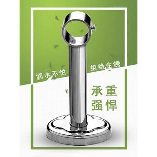 不锈钢阳台晾衣杆配件顶装支架悬挂晒衣架吊通固定式带装饰盖吊座