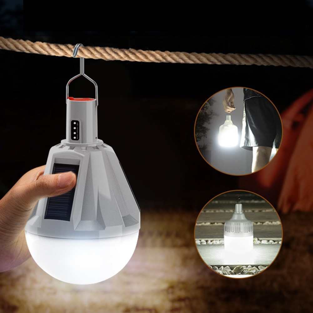 USB Solar Bulb Lamp Outdoor Waterproof Courtyard Garden Hang