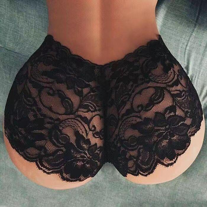 Women Floral Lace Panties Boyshort Multicolor Trim Scallop 6