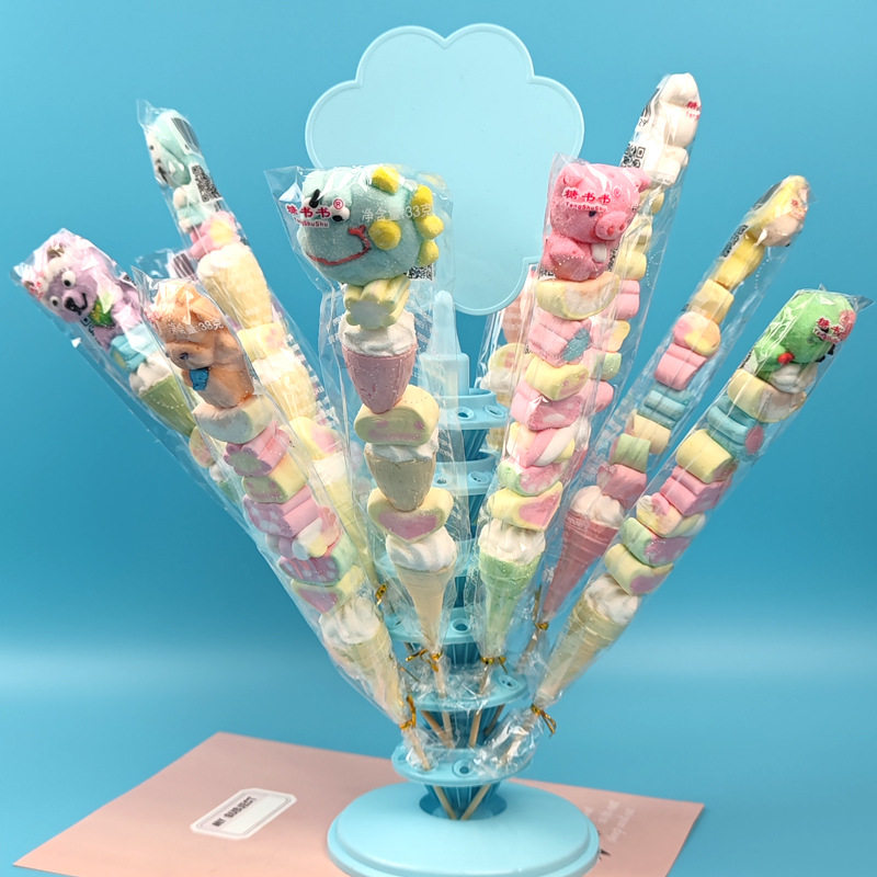 棒棒糖插糖座糖葫芦棉花糖展示架糖果塑料摆地摊糖节庆布展架子