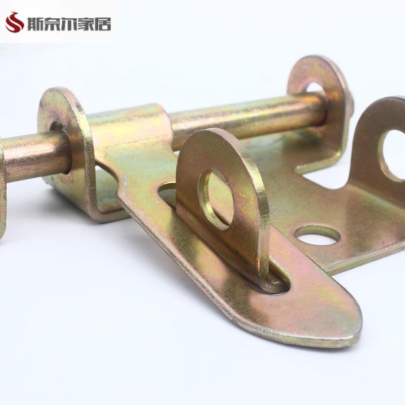 铁大门焊锁扣铁门插销门栓 焊接大号门划锁配件扣加长农村