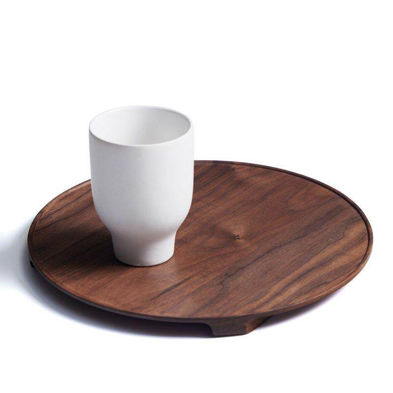 悬浮圆盘 [不然 otherwise] 黑胡桃 榉木 实木 大托盘 茶托