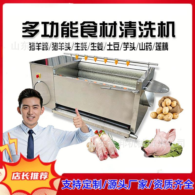 商用猪头天猪蹄清洗机羊头蹄鸡肘羊子生蚝黄精麻猪脚清洗机