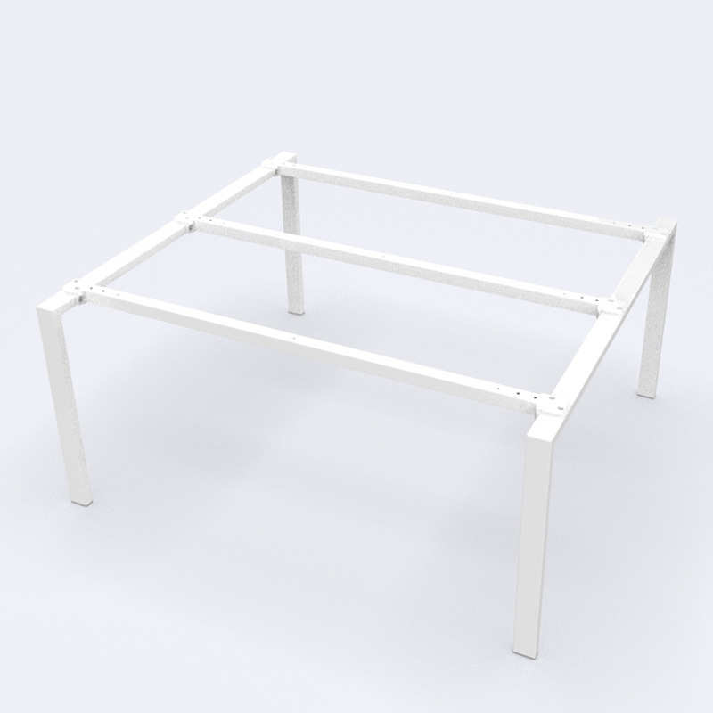 2人位办公室桌架加厚桌腿支架铁艺金属支架铁管桌子支架定制