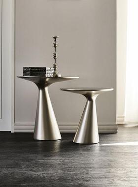 意式Cat沙tlan边异性不几锈钢客厅发CATTELAN角几e设计师玻璃圆形