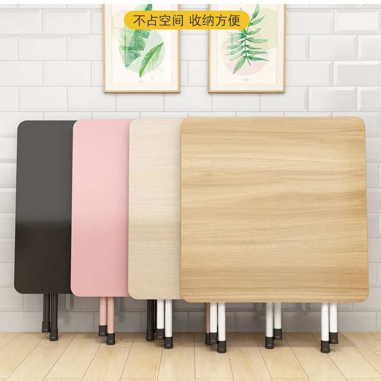 家用简易折叠桌小方桌折叠餐桌出租屋加厚正方形饭桌游乐便携桌子