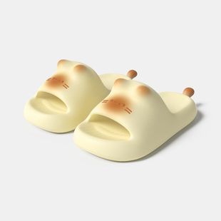 女eva防臭家居外穿 可爱防滑居家厚底防臭高颜值拖鞋 猫咪拖鞋 夏季