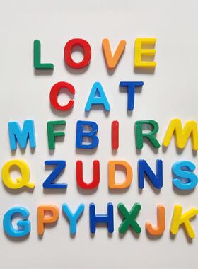 英文字母26个不重复冰箱贴磁贴个性创意入户门磁吸装饰可爱磁力贴