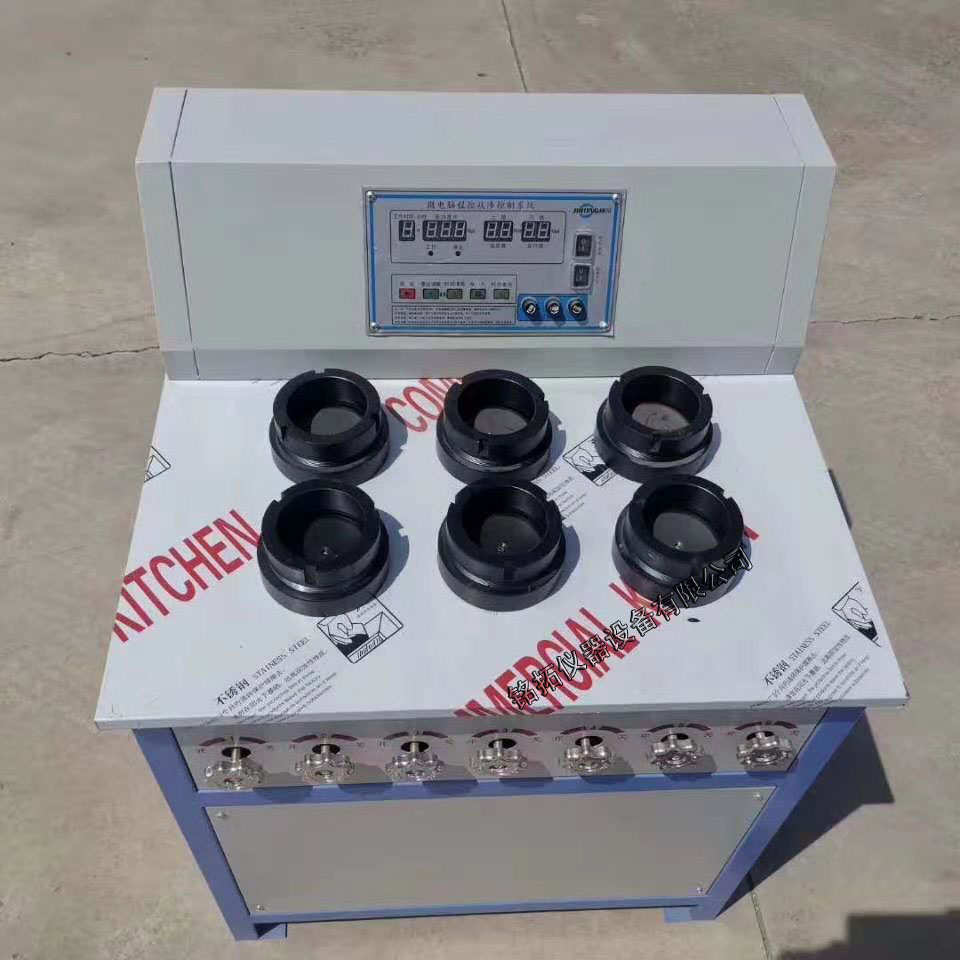 砂浆抗渗  SS-15数显自动渗透仪 6模自动加压抗渗仪厂家现货仪器