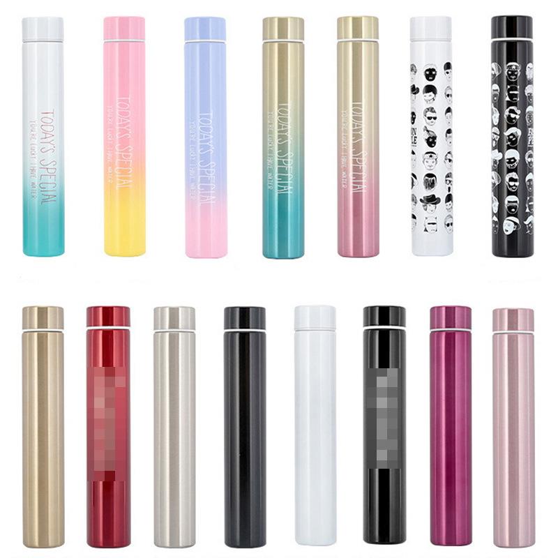 细长款保温杯大容量水杯便携不锈钢保温杯细长个性创意户外水杯