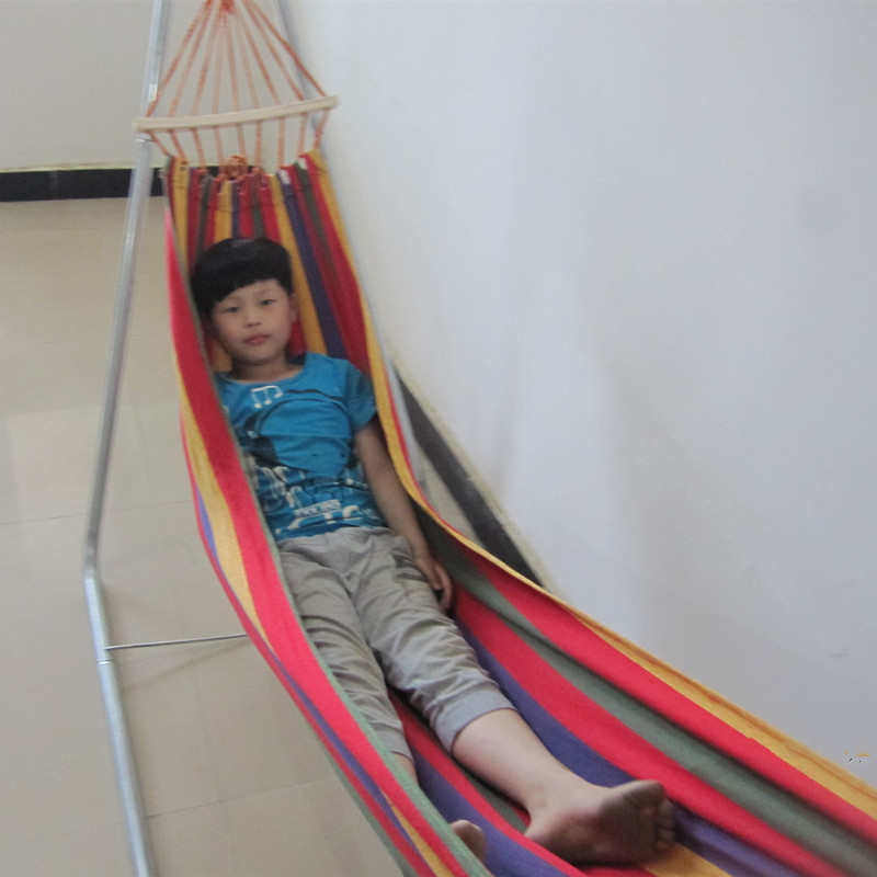 钢管支架秋千吊椅摇篮，户外休闲室内儿童木棍条纹吊床悬挂式,户外/登山/野营/旅行用品,吊床,淘宝优惠券,粉丝福利购,淘宝优惠卷