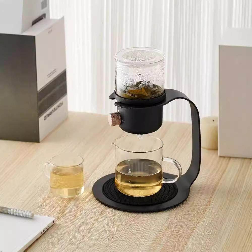 贞点小可懒人冲茶壶新中式泡茶壶现代花茶壶滴滤式现磨咖啡壶