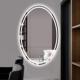 舒家源头工厂椭圆形浴室镜子智能发光led带灯卫生间化妆镜触摸屏