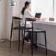 铁家用椅靠背吧艺实木酒吧脚凳奶茶店北欧高脚咖啡厅高椅吧椅个性