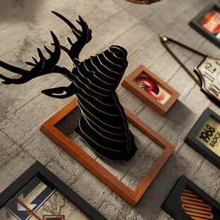 2682分子高_2682混墙复古工业风照片墙组合相框装 饰画酒搭吧面挂