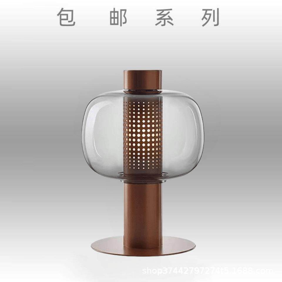 北欧简约后现代轻奢台灯设计师卧室床头灯高级感客厅装饰玻璃创意