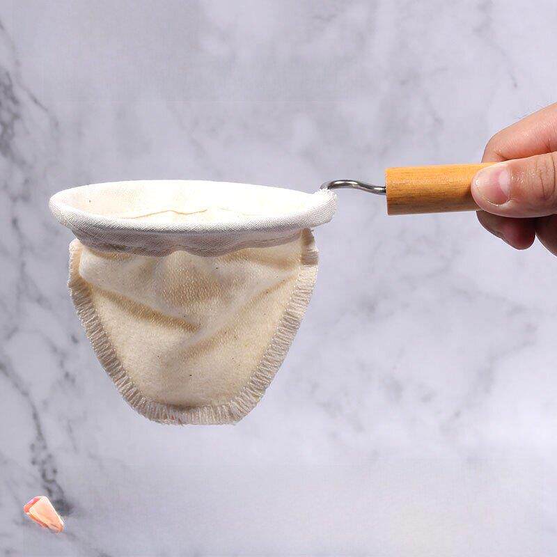 正晃行AKIRA法兰绒滤袋手冲咖啡滤网滤布袋附把手1-2人/2-4人用